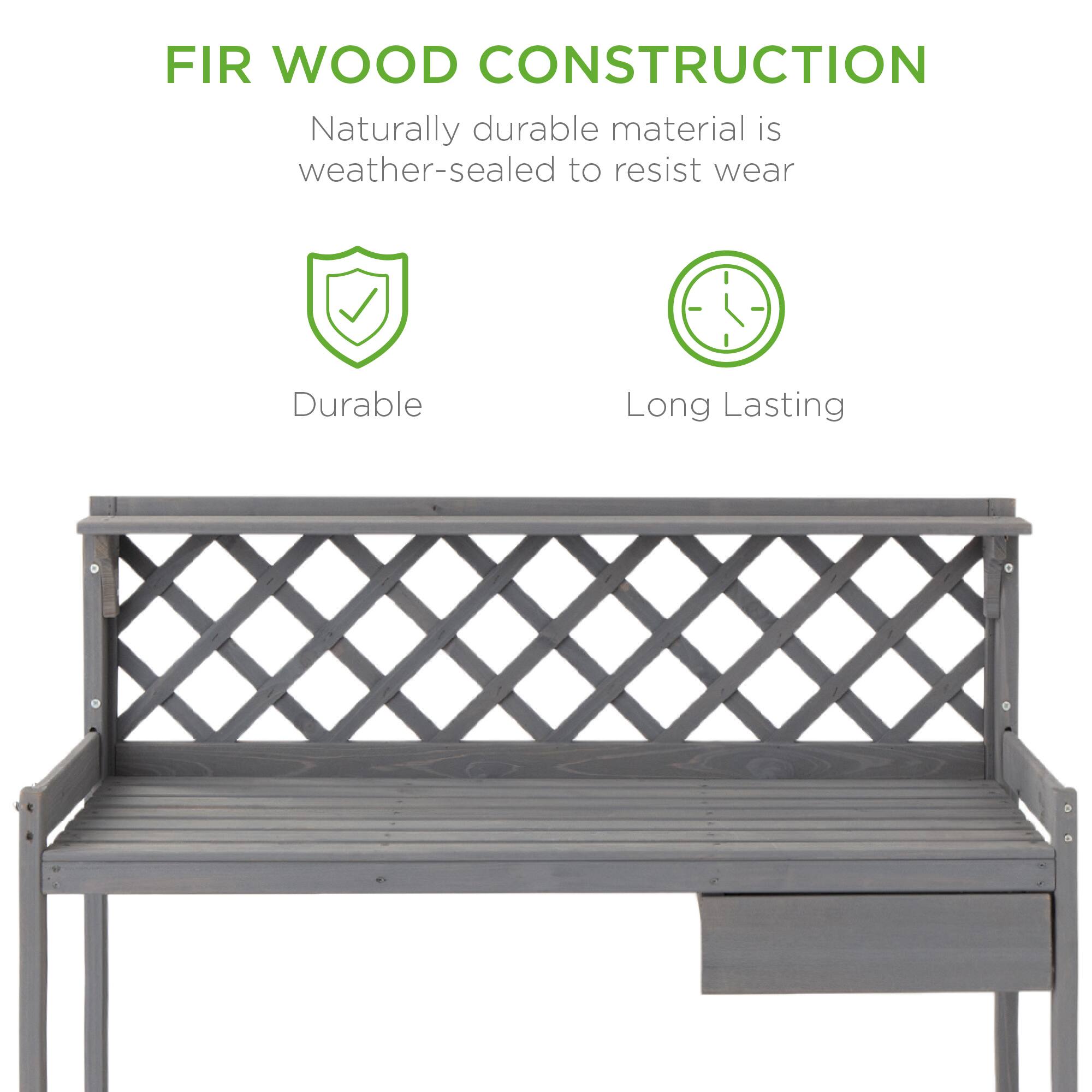 FIR WOOD CONSTRUCTION

Naturally durable material is weather-sealed to resist wear

Durable

Long Lasting