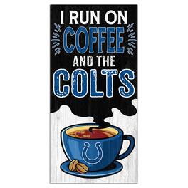 Fan Creations - Indianapolis Colts 6" x 12" Coffee Wall Art - Multicolor
