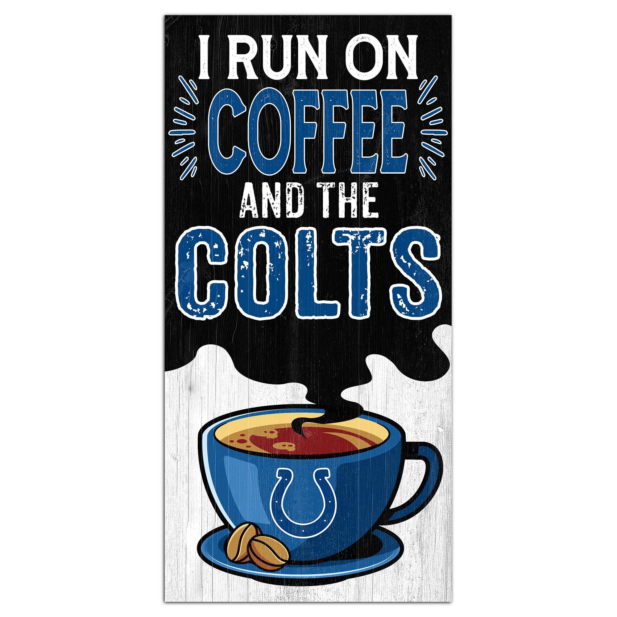 Indianapolis Colts 6" x 12" Coffee Wall Art