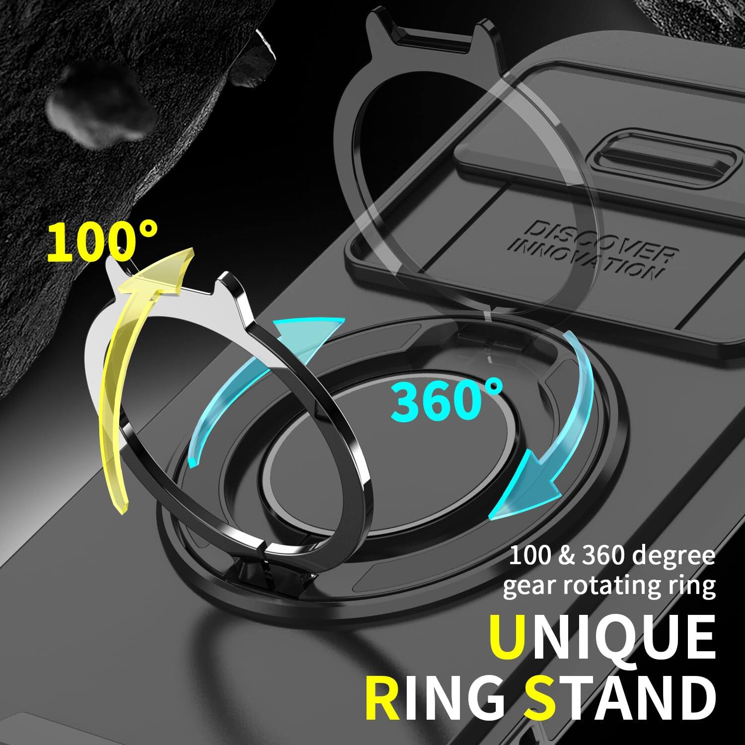 100
INNOVATION
360
100 & 360 degree gear rotating ring
UNIQUE RING STAND