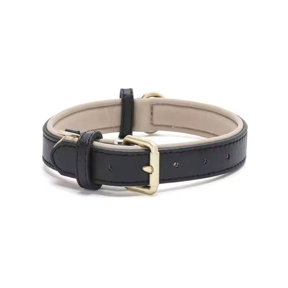 Smart Pet Toys - Real Vegan Leather Pet Collars - Black