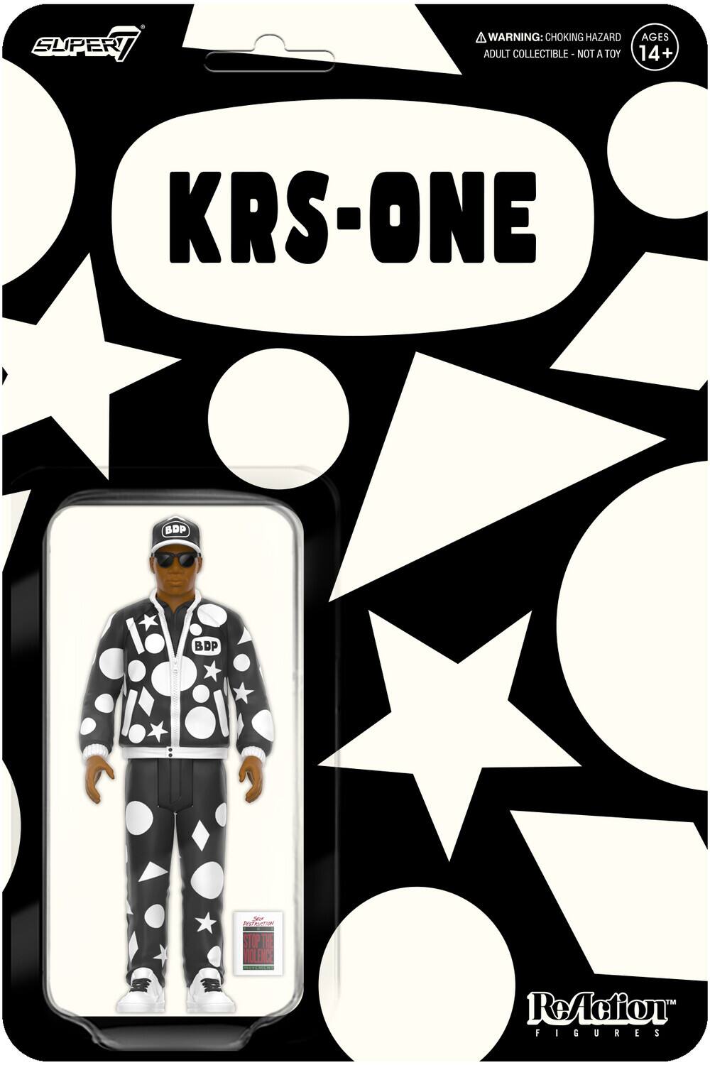 KRS-One - Super7 - KRS-One - ReAction Figures Wv2 - KRS-1 (Self Destruction) - COLLECTABLES - Multicolor