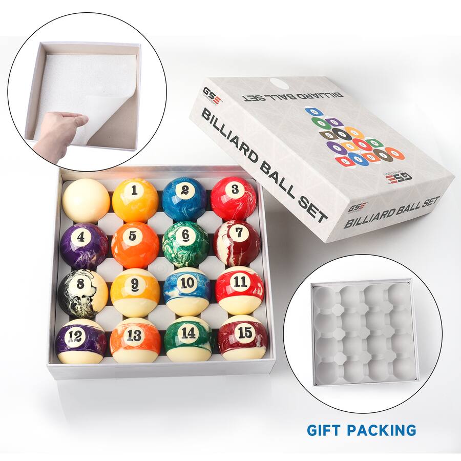 GSE Games & Sports Expert 2 1/4 Inch Marble Swirl Professional ...