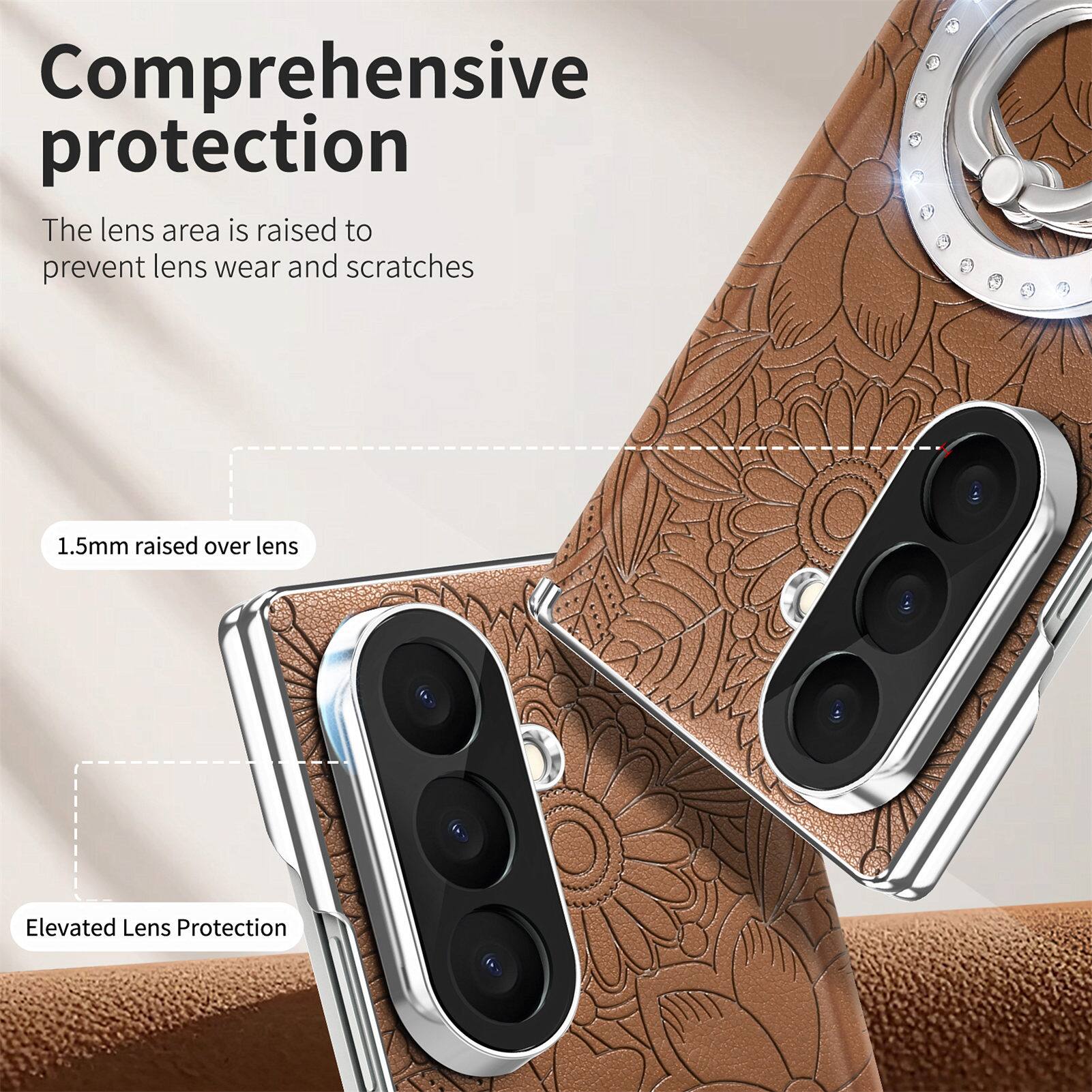 Comprehensive protection  
The lens area is raised to prevent lens wear and scratches  

1.5mm raised over lens  

Elevated Lens Protection