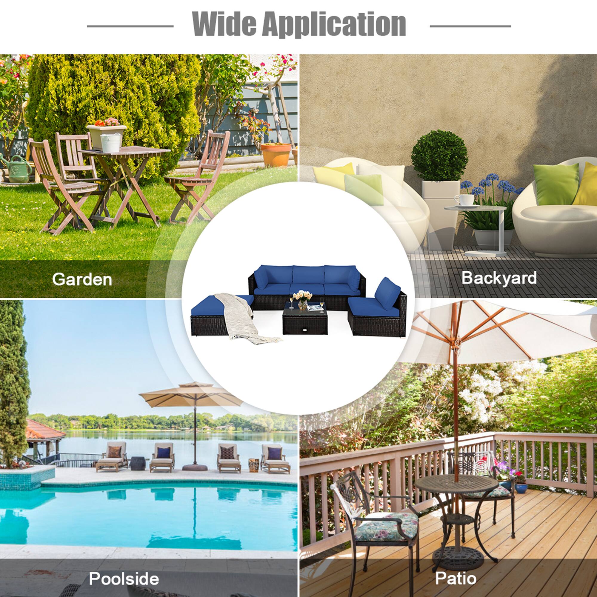 Wide Application

Garden  
Backyard  
Poolside  
Patio
