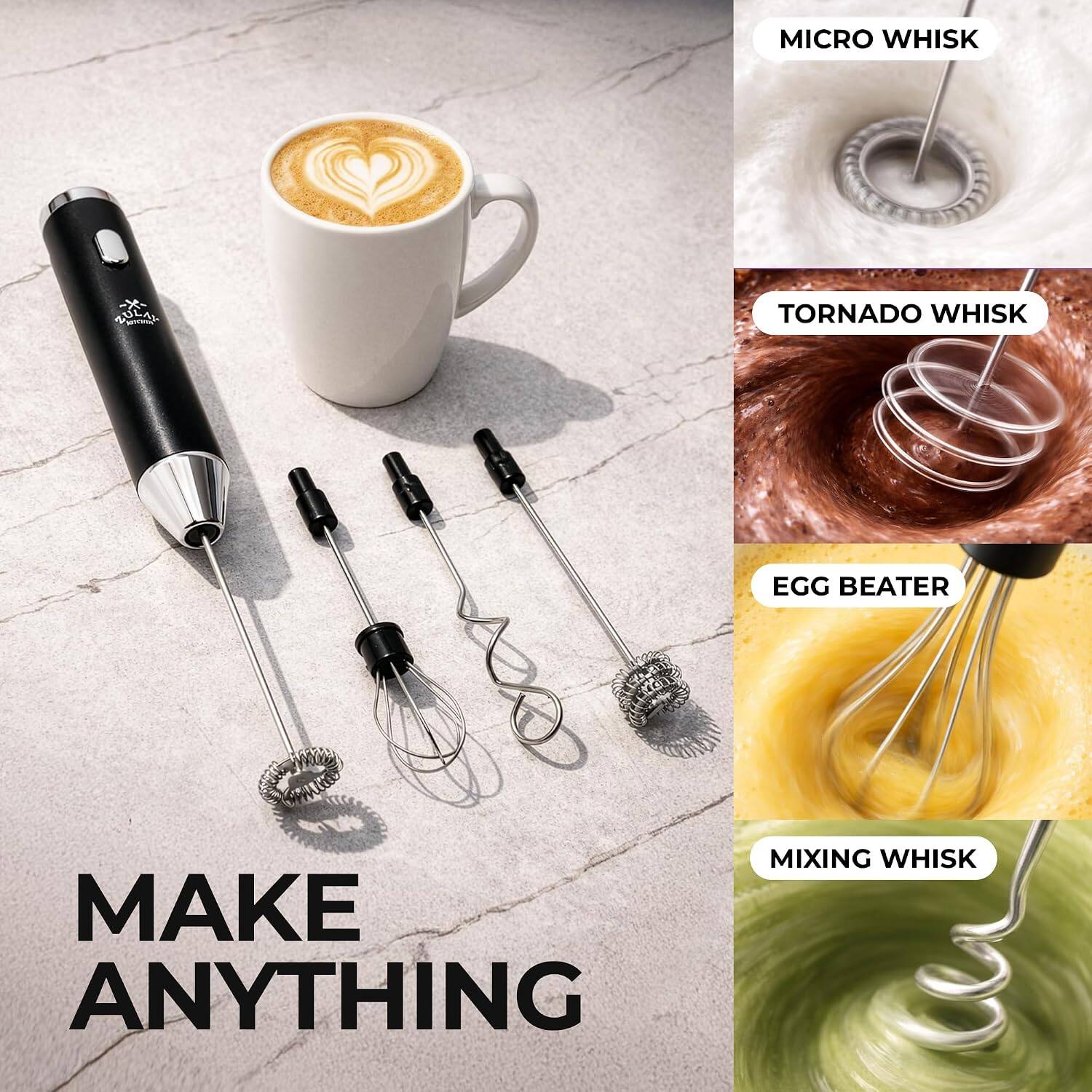 MICRO WHISK  
TORNADO WHISK  
EGG BEATER  
MIXING WHISK  
MAKE ANYTHING