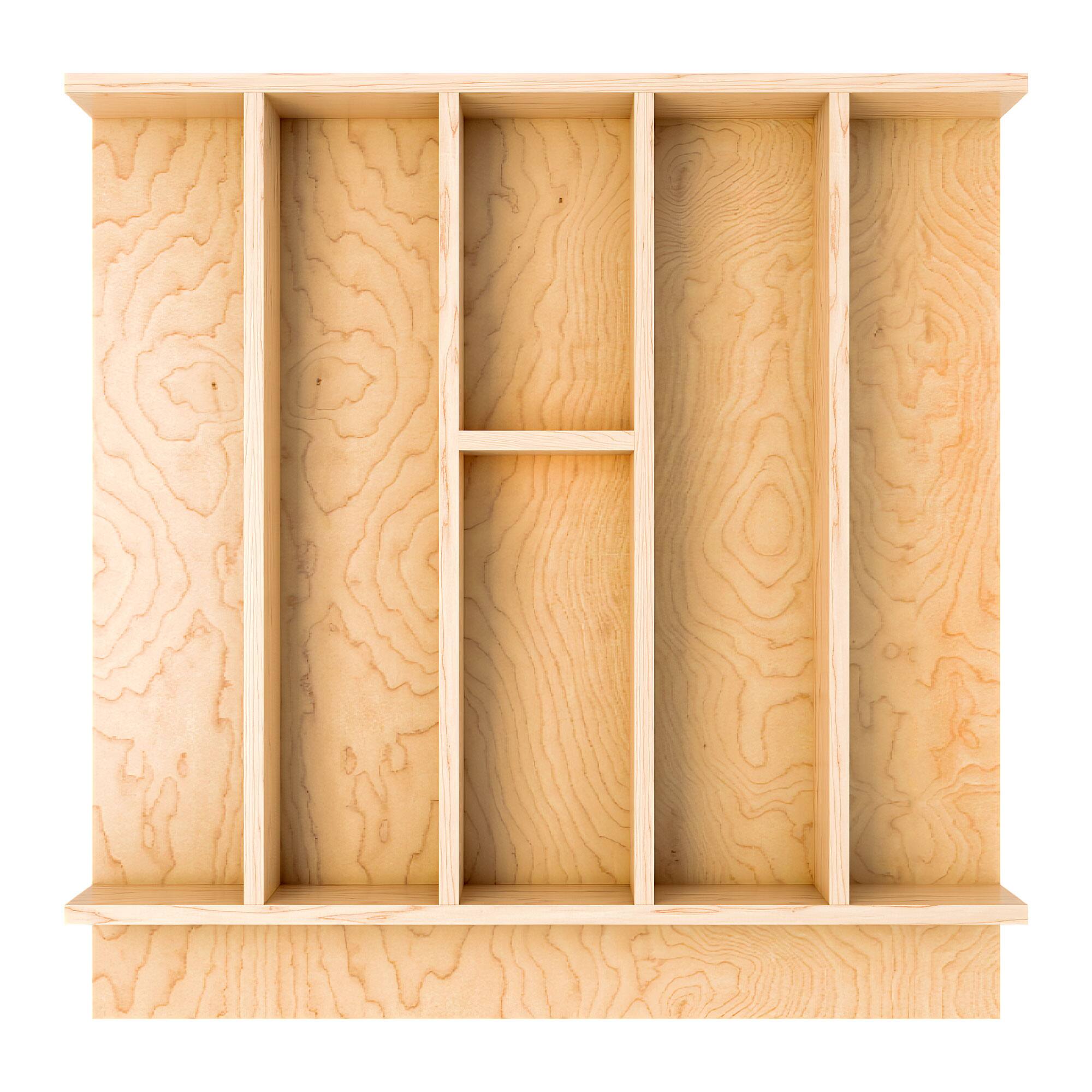 Alt View 4. Rev-A-Shelf - Rev-A-Shelf Natural Maple Right Size Utensil Drawer Insert, 19-1/4" x 19-1/2" - Light Brown.