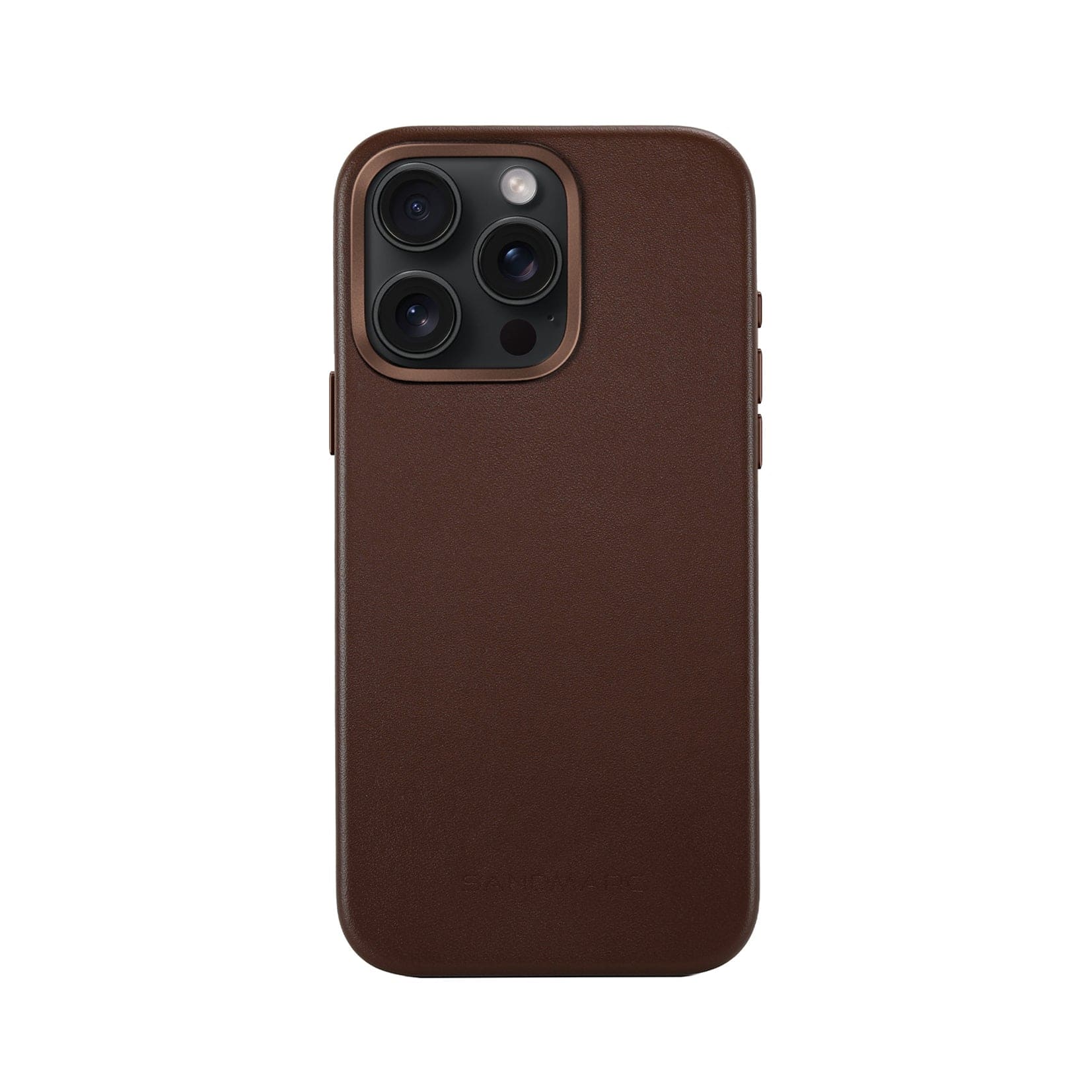 SANDMARC - Minimal Leather Case - iPhone 16 Pro - Brown