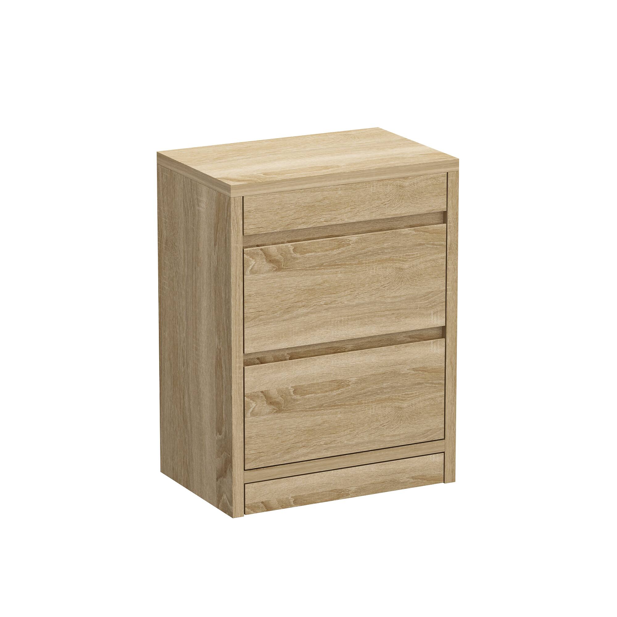 Angle. Famapy - Famapy 4 - Drawer Nightstand: Hidden Compartment + NFC Smart Lock - Wooden.