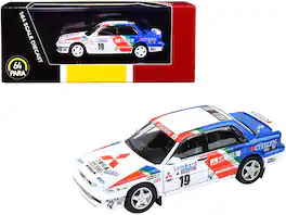 Mitsubishi Galant VR-4 #19 T. Salonen - V. Silander Lombard RAC Rally (1989) 1/64 Diecast Model Car by Paragon - Multi