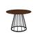 Alt View 24. Walker Edison - Modern Round Cage-Leg Dining Table - Dark Walnut.