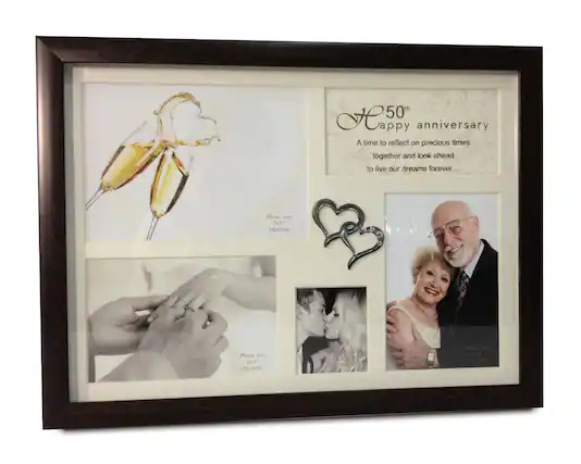 50th Happy anniversary
A time to reflect on precious times together and look ahead to live our dreams forever...
Photo size 73 18x3cm
Photo size 15x70cm
