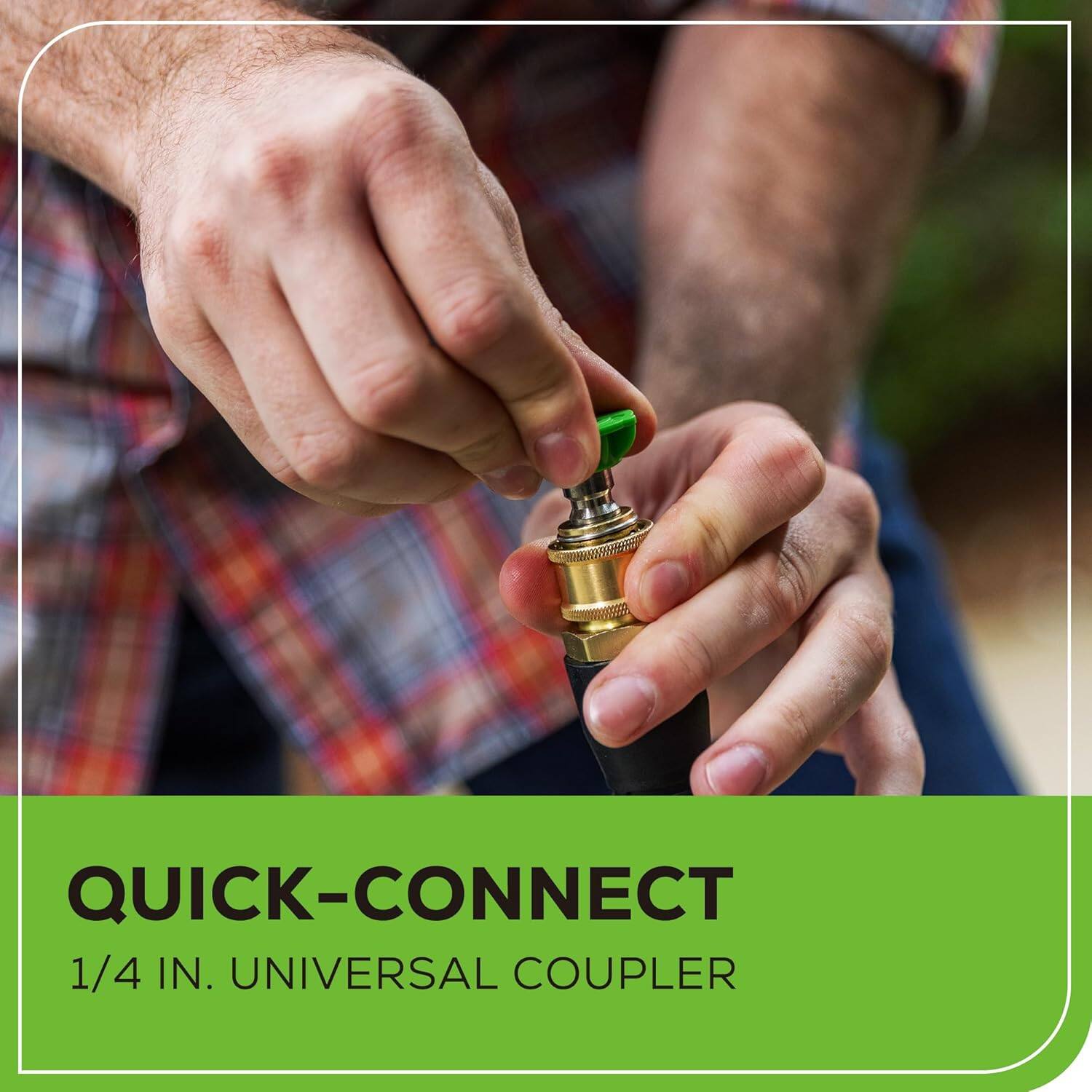 QUICK-CONNECT  
1/4 IN. UNIVERSAL COUPLER