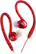Front. JVC - Sport Clip Headphones - Red.