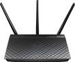 Asus - Wireless-AC Dual-Band Wi-Fi Router - Black - Larger Front