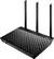 Left. ASUS - Wireless-AC Dual-Band Wi-Fi Router - Black.
