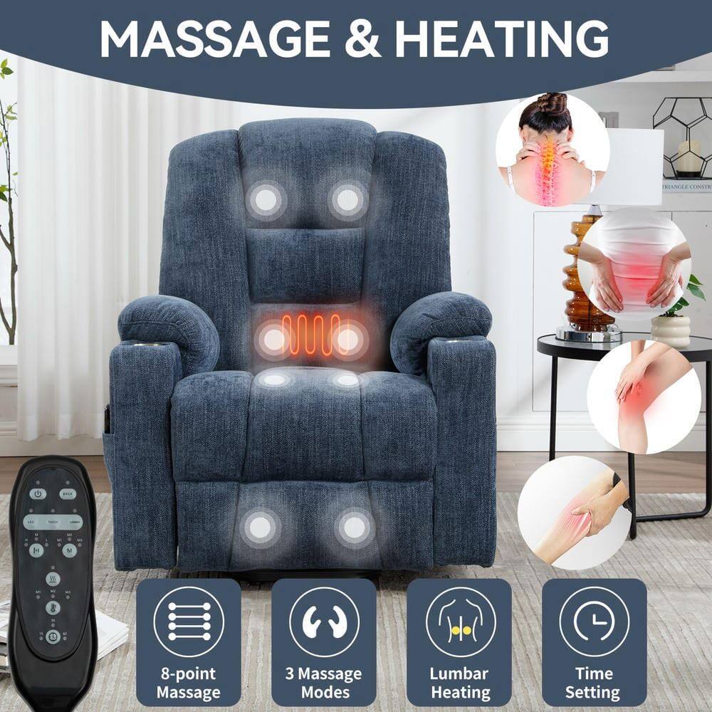 MASSAGE & HEATING

- 8-point Massage
- 3 Massage Modes
- Lumbar Heating
- Time Setting