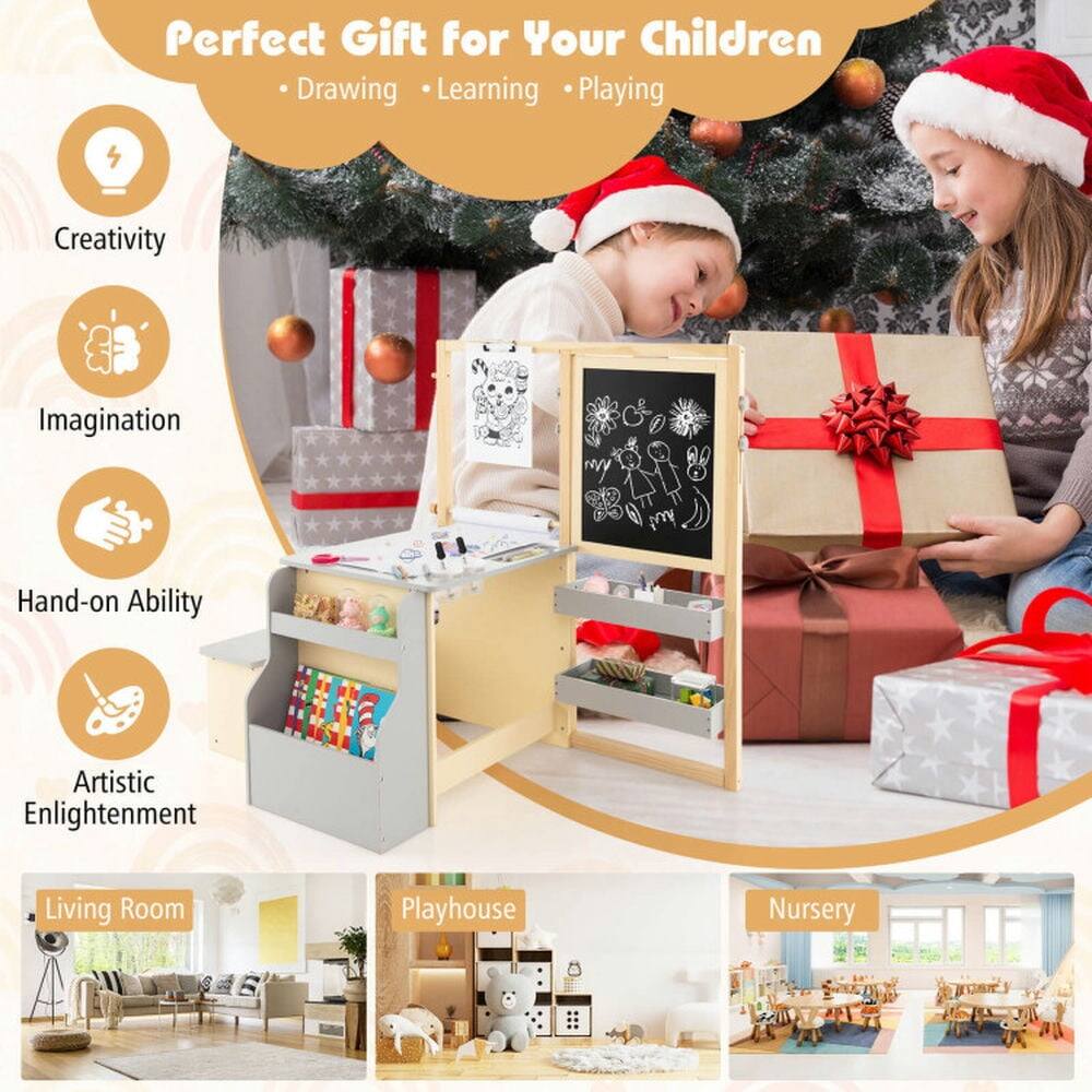 Perfect Gift for Your Children  
- Drawing  
- Learning  
- Playing  

Creativity  
Imagination  
Hand-on Ability  
Artistic Enlightenment  

Living Room  
Playhouse  
Nursery
