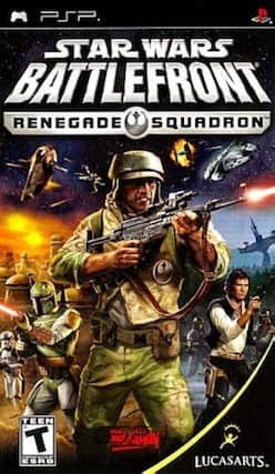 PSP
STAR WARS BATTLEFRONT
RENEGADE SQUADRON
TEEN
T
ESRB
LUCASARTS - T (Teen 13+)