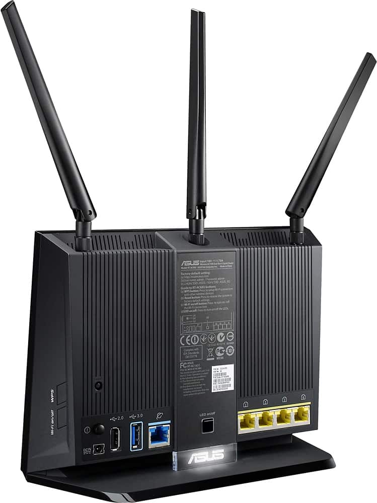 Alt View 11. ASUS - AC Dual-Band Wi-Fi Router - Black.
