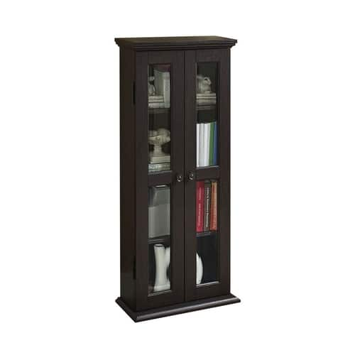 Walker Edison - Wood Media Storage Cabinet - Espresso