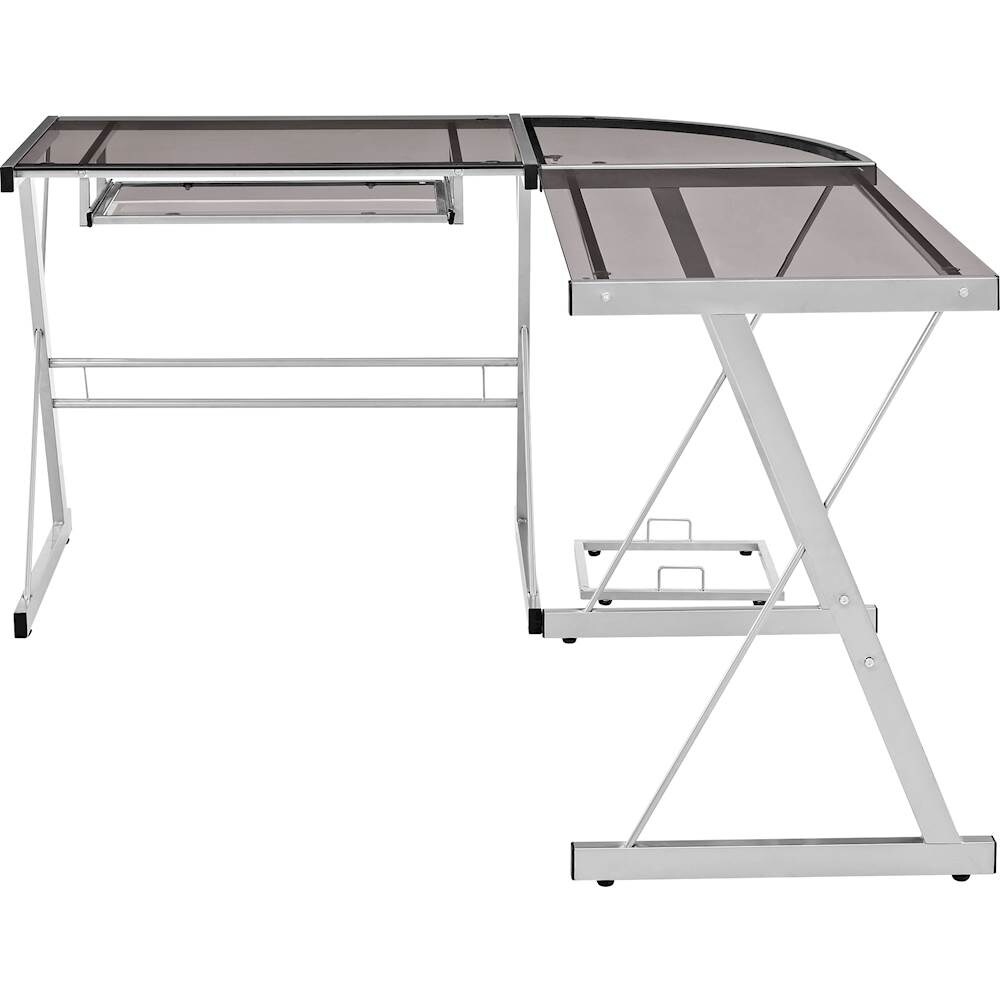 Angle View: OneSpace - Craft Station Desk - Silver/Blue