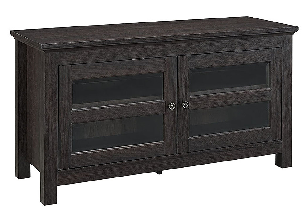Angle View: Walker Edison - Double Door TV Stand for Most Flat-Panel TVs up to 48" - Espresso