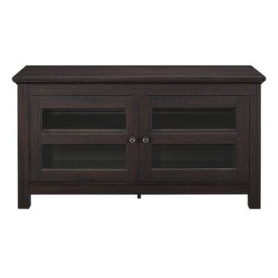 Walker Edison - TV Stand Cabinet for Most Flat-Panel TVs Up to 48" - Espresso