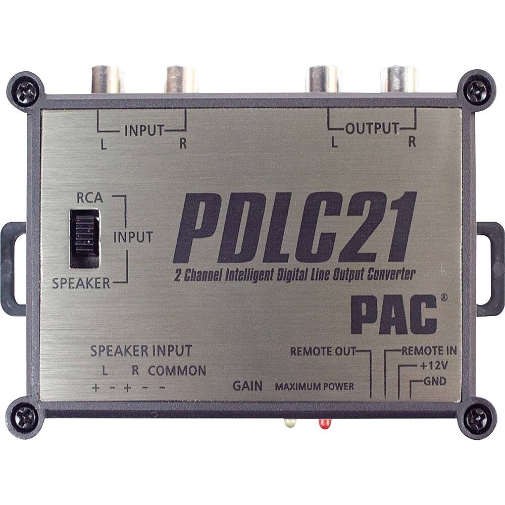 Front. PAC - 2 Channel Intelligent Digital Line Output Converter - Silver/Black.