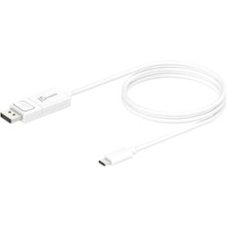 j5create - USB Type-C to 4k DisplayPort Adapter cable - White - Front_Zoom