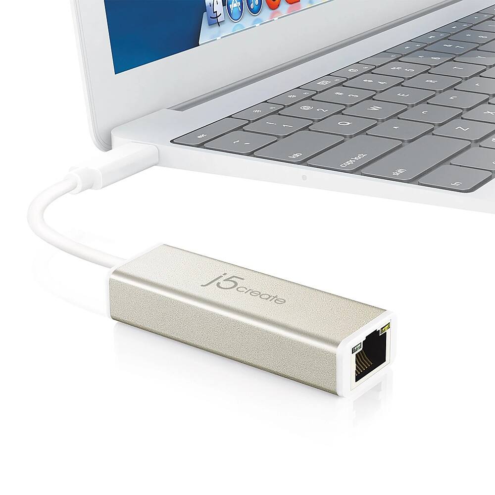 Alt View 11. j5create - USB-C Gigabit Ethernet Adapter - Champagne.