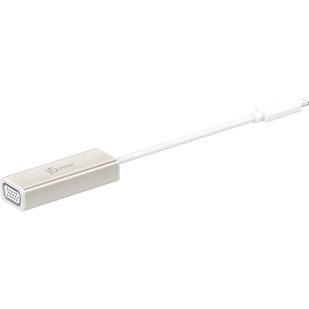 Angle View: j5create - USB Type-C to VGA Adapter - Silver