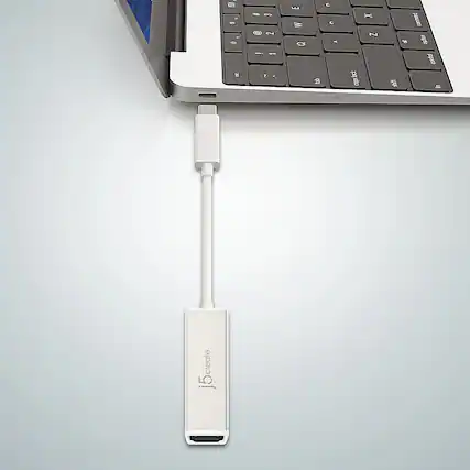 Front. j5create - USB-C to 4K HDMI Adapter - Champagne.