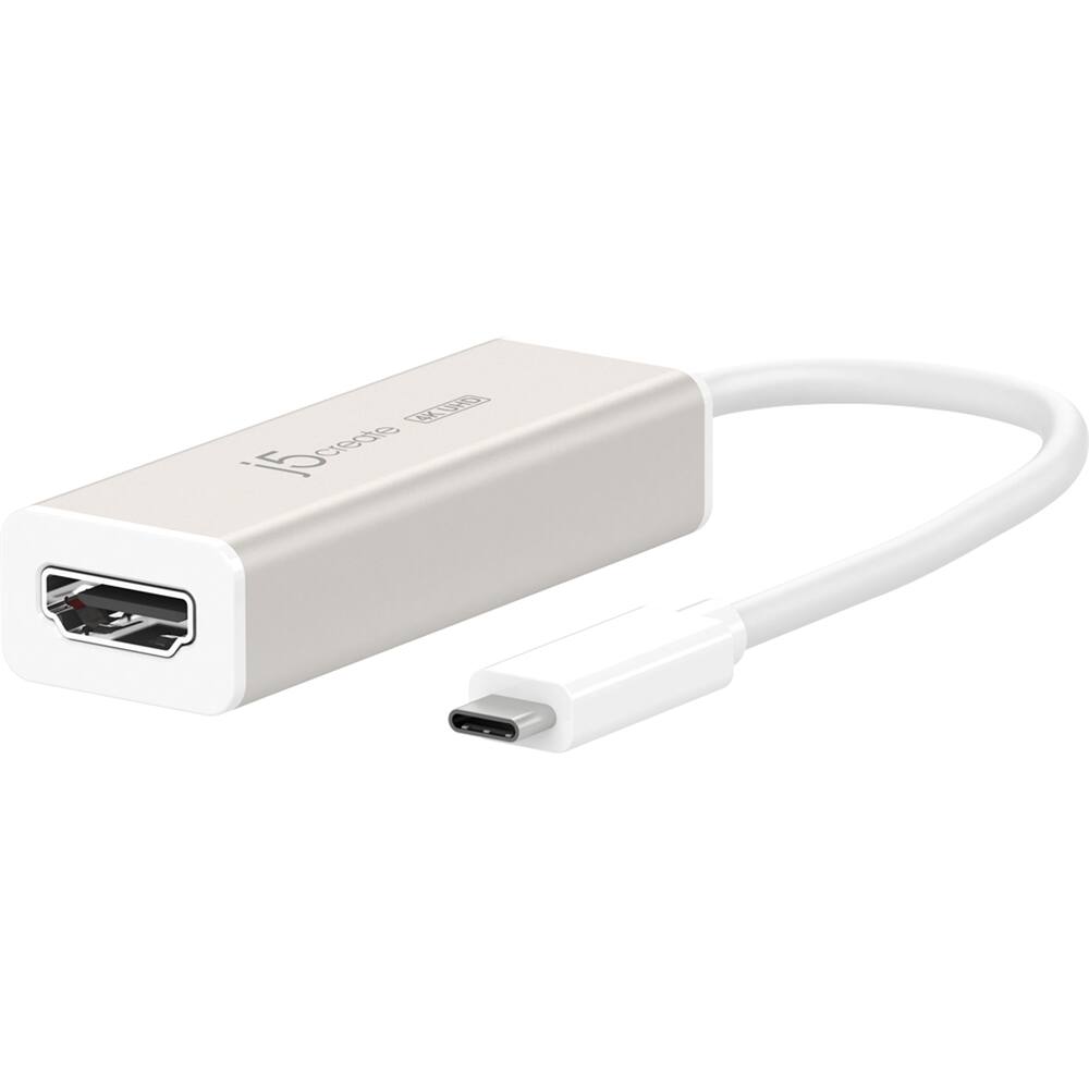 Angle. j5create - USB-C to 4K HDMI Adapter - Champagne.