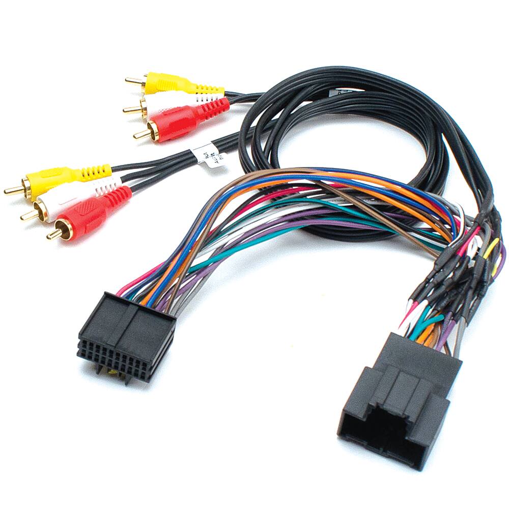 Front. PAC - Overhead LCD Retention Cable for Select Chevrolet and GMC Vehicles - Black.