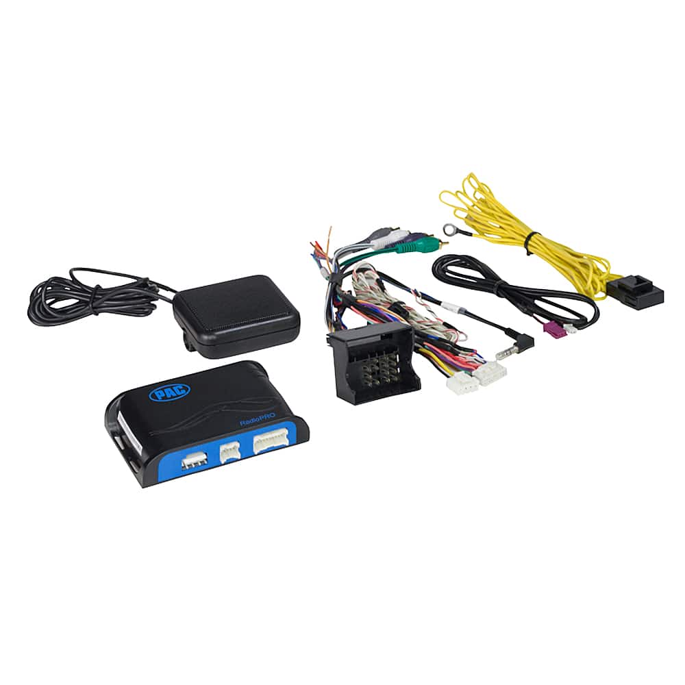 PAC - Radio Replacement and Steering Wheel Control Interface for Select BMW Vehicles - Black/Blue - Front_Zoom