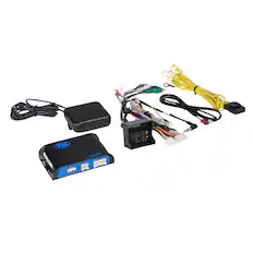 Front. PAC - Radio Replacement and Steering Wheel Control Interface for Select BMW Vehicles - Black/Blue.
