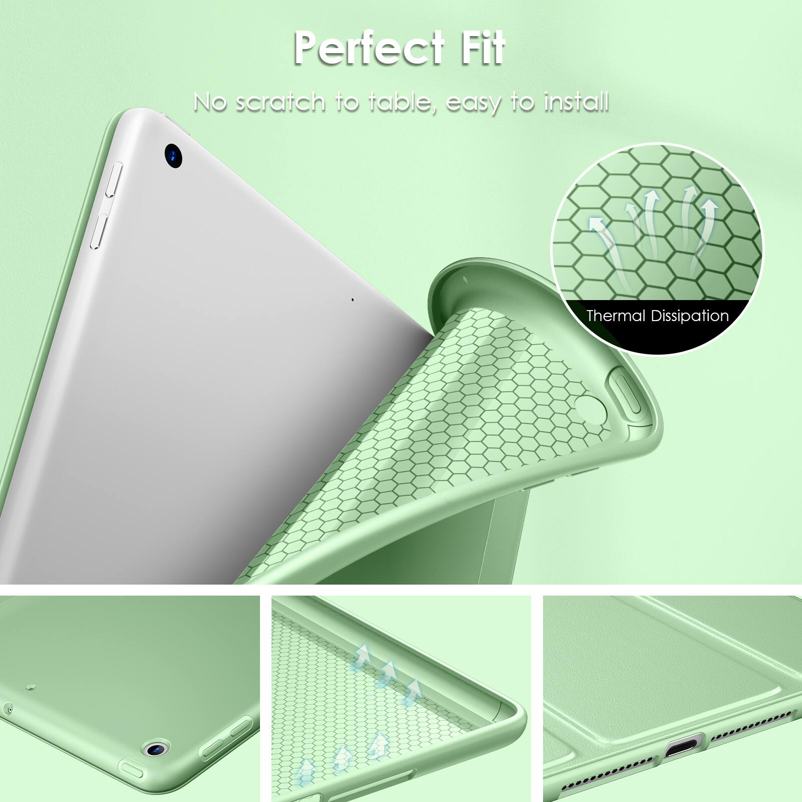 Perfect Fit  
No scratch to table, easy to install  

Thermal Dissipation