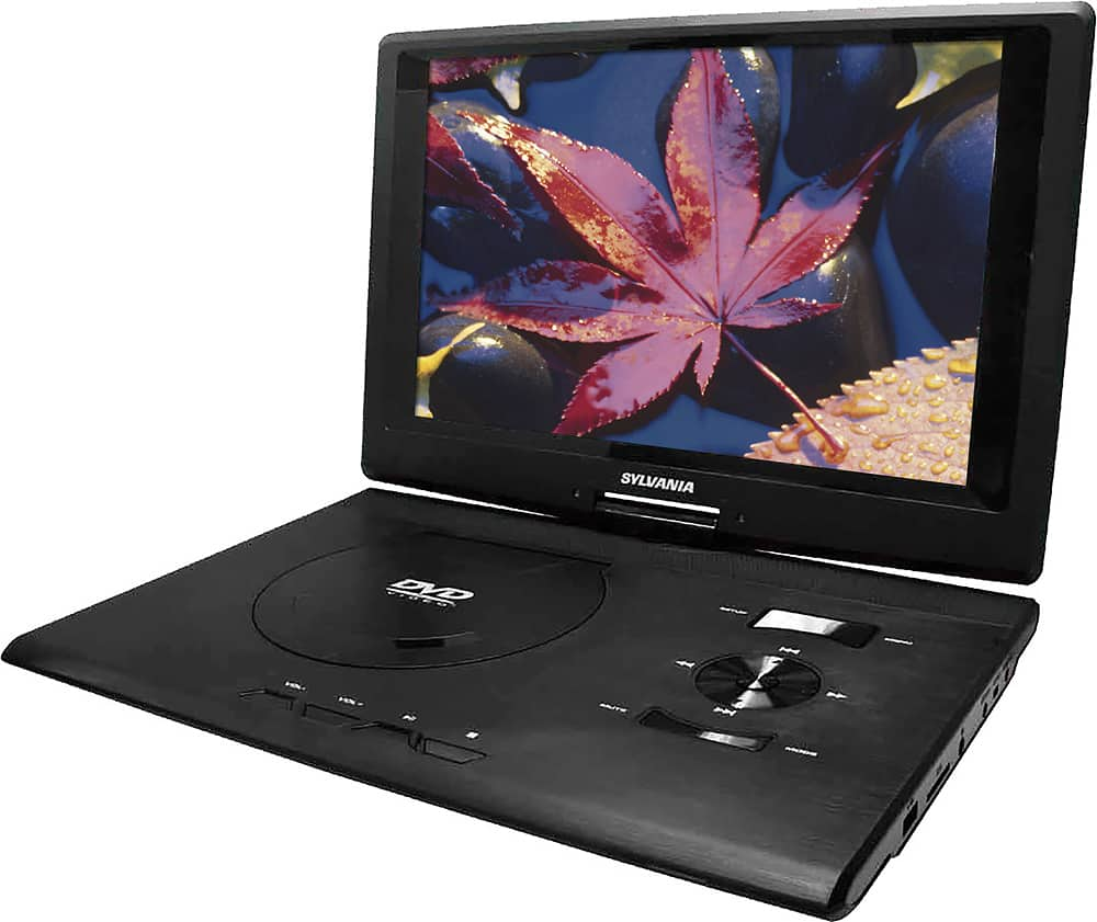 Sylvania 13 3 Portable Dvd Player Black Sdvd1332 Best Buy