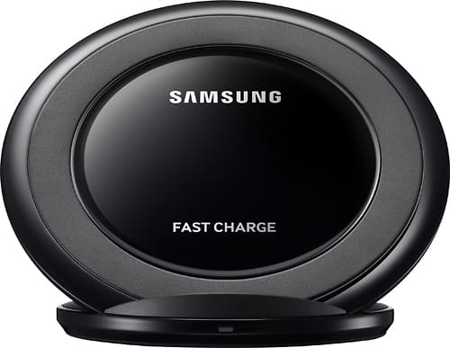 Samsung - Fast Charge Wireless Charging Stand - Black Sapphire - Larger Front