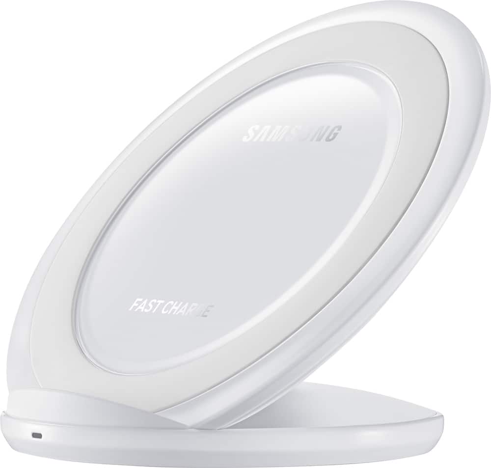 Alt View 11. Samsung - Fast Charge 9W Qi Certified Wireless Charging Pad for Android - White.