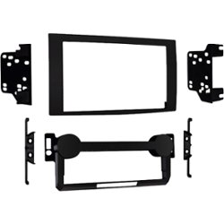 Metra - Double DIN ISO Conversion Kit for Select Vehicles - Matte black - Front_Zoom