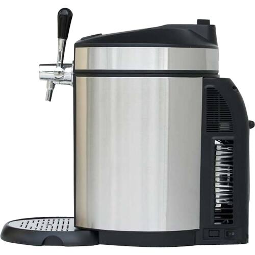 Angle. SPT - Mini Kegerator & Dispenser - silver/black.