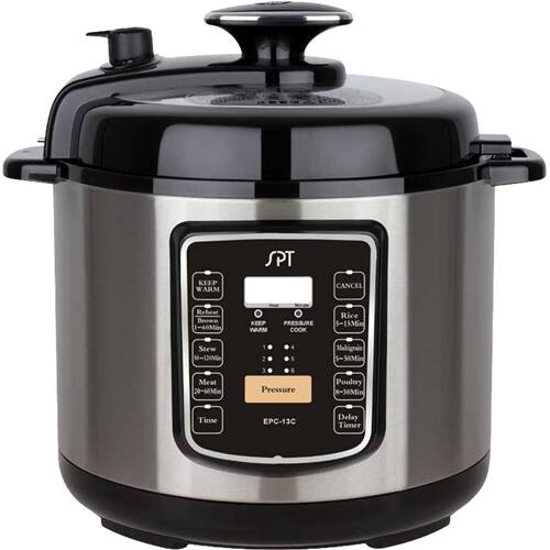 Angle. SPT - 6.5qt Digital Pressure cooker - Steel.