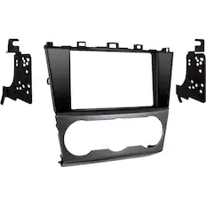 Front. Metra - Dash Kit for Select 2015-2021 Subaru Forester Impreza XV Crosstrek WRX including STI DDIN - Silver/Gloss Black.