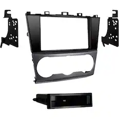 Front. Metra - Dash Kit for Select 2015-2021 Subaru Forester Impreza XV Crosstrek WRX including STI DIN - Silver/Black.