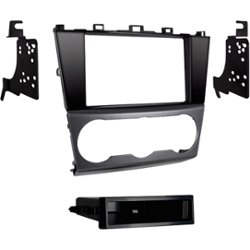 Metra - DIN Installation Kit with Pocket for Select Subaru vehicles - Silver\Black - Front_Zoom