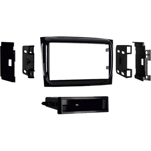 Front. Metra - Dash Kit for Select 2015-2023 Ram ProMaster DIN - High Gloss Black.