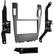 Front. Metra - Dash Kit for Select 2007-2012 Lexus ES DIN DDIN - Black/Gray.