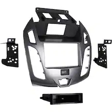 Front. Metra - Dash Kit for Select 2014-2018 Ford Transit DDIN - Charcoal Black/Gray.